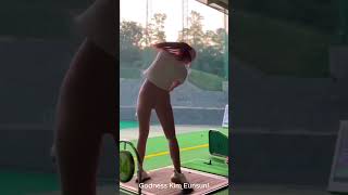 Godness golf player Kim Eunsun #short #beautiful #golf