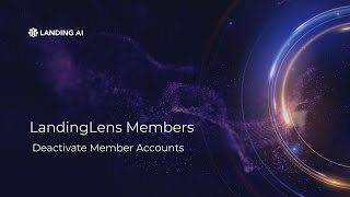 Deactivate Member Accounts