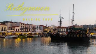 Rethymnon, the old harbour and the pirate ship, at the best hour ! Crete 2024, Rethymno 2024