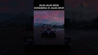 Jalan jalan senja pakai koesignegg di jalan umum