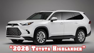 2026 Toyota Highlander LE Nightshade | 2026 toyota highlander hybrid xle | 2026 toyota highlander ev