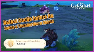 Defeat Cocijo before he forms a Thunderthorn Shield | v5.0 Achievement | Genshin Impact