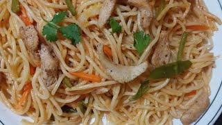 Chicken chowmein recipe |chicken speghtti | chicken hakka noodles |restaurant style chicken chowmein