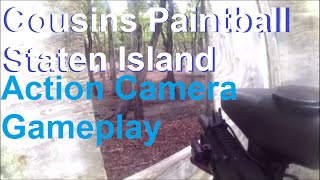 Cousins Paintball in Staten Island Action Camera Gameplay