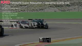 AMD FidelityFX Super Resolution Upscaling Quality Test with Assetto Corsa Game & CSP 0.1.76preview1