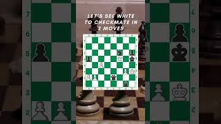 White to Check Mate in Two Moves🔥#chess #chesspuzzle