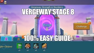 Lords mobile Vergeway Stage 8|Vergeway Strength In Numbers Stage 8 Easiest Guide