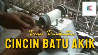 Proses Pembuatan Cincin Batu Akik Hadiah Untuk Sahabat Buyut Cerbon @buyutcerbonchannel