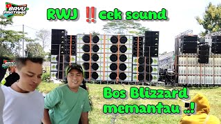 Bos David datang pantau cek sound RWJ AUDIO persiapan sumbersewu