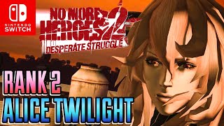 No More Heroes 2: Desperate Struggle on Switch RANK 2 ALICE TWILIGHT