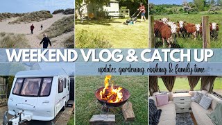 WEEKEND VLOG | CATCH UP | WEEKEND AT HOME | GARDENING | FAMILY TIME | ORGANIC VEG DELIVERY | UK VLOG