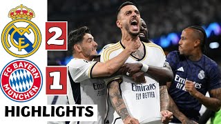 ⚪️Real Madrid vs Bayern Munich (2-1) HIGHLIGHTS: Joselu 2 GOALS at Stoppage Time!