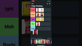 Ranking Chip Brands #ranking #tierlist #tierranking