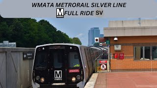 WMATA Metrorail: Silver Line ⚪️(SV) ⚪️to Wiehle-Reston East FULL RIDE