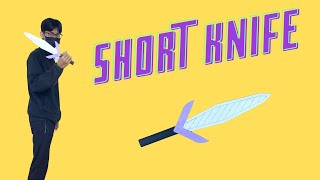 Easy short knife craft - how to make a simple short knife