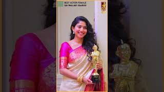 Gorgeous sai pallavi# saree look#beauty queen# ananda  vikadan cine awards