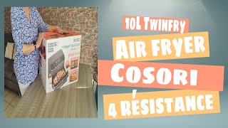 Le nouveau air fryer Cosori dual blaze twinfry