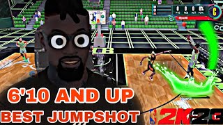 BEST JUMPSHOT FOR  6’10 AND UP ON NBA 2K23 | UNLIMITED GREENLIGHTS