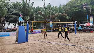 Women`s final Can Tho 1 vs Khanh Hoa 1 Beach volleyball. Can Tho. Vietnam. 26/09/24