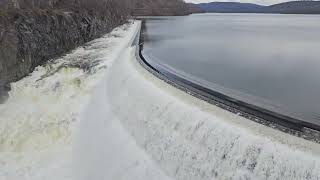 Croton dam spillway after recent rain