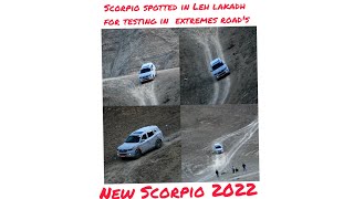 Mahindra Scorpio 2022 /New Scorpio/Testing in Leh lakadh/Mahindra Scorpio/#incomingscorpio