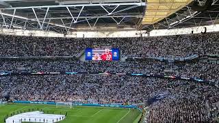 Argentina national anthem finalissima Italy Messi Wembley stadium throwback