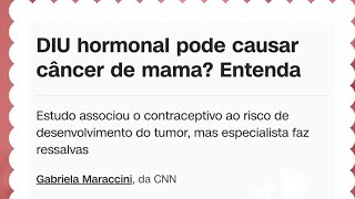 Diu Hormonal pode aumentar o risco de Câncer de Mama??