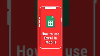 How to use excel in android mobile phone in english #excel #excelandroid #exceltutorial #exceltricks