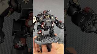 Black Templar Brutalis Dreadnought painting process! #warhammer #warhammer40k #40k #paint #painting