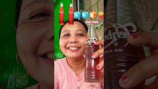 WOW‼️SO HUNGRI MOM EATING DELICIOUS FOOD EMOJI 😋❤..🥤🧊🍞🍟#mukbang#food#emoji#makan#trend#shorts