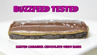 BUZZFEED TESTED: SALTED CARAMEL CHOCOLATE OREO BARS