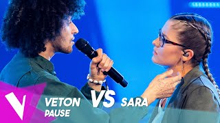 Eddy De Preto & Yseult - 'Pause' ● Veton & Sara | Duels | The Voice Belgique