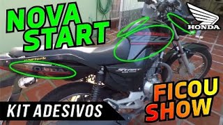 NOVA START 160 - Visual da Start preta ficou mais atraente com estes adesivos!!!