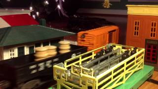 Postwar Lionel Train Under the Christmas Tree