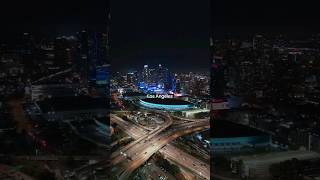 LA at night #shorts #la #losangeles #night #california #drone #skyline #city #usa #travel