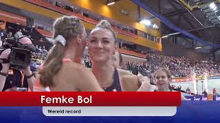 WERELDRECORD FEMKE BOL - NK indoor 2024