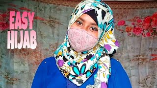 Easy Hijab | হিজাব টিউটোরিয়াল | Get Ready In Two Minutes | Jannatul Fatema🌸