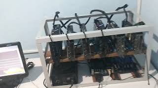 Mini Rig Completou As 6 Placas graças a deus ! 🙌 Mineração ETH BTC 2021 🐳