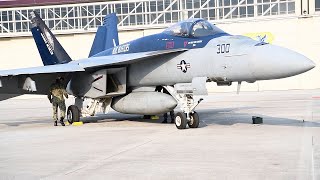 U.S. Navy F/A-18 Super Hornets Hot-Pit Refuel at Aviano AB