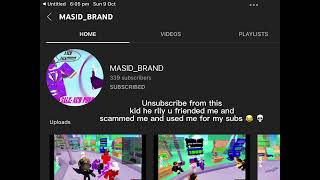 Unsubscribe to Masid_Brand