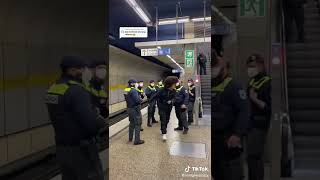 Curly Hair Next to the police