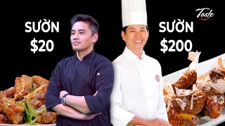 SƯỜN XÀO CHUA NGỌT 20 USD Vs 200 USD | Cheap Vs Expensive | Masterchef | Thập Phương Mỹ Vị