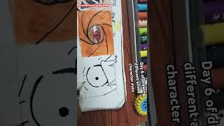 Day 6 of drawing different anime character eyes , luffy eye drawing #anime #one piece