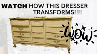 French Provincial Dresser | Furniture Flip | Country Chic Paint