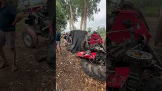 Etna bura kiski k sth na ho tractor accident #tractor #tractorstunt #trendingshorts #viral #mahindra