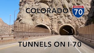 Scenic drive through the tunnels on Interstate 70, Colorado