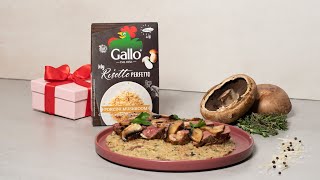 Valentine's Steak με Riso Gallo Porchini Mushroom