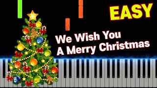 We Wish You A Merry Christmas | EASY Piano Tutorial