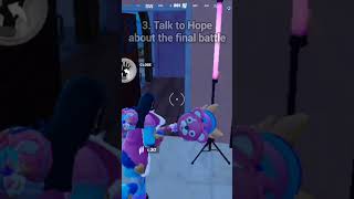 How To Talk To Hope About The Final Battle Fortnite Quest #shorts