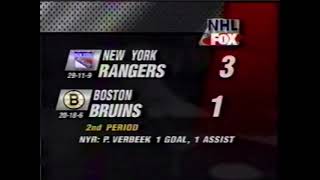 Rangers Bruins FOX Highlights 1/27/1996